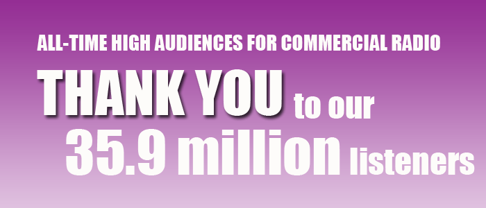Commercial radio records its highest audience